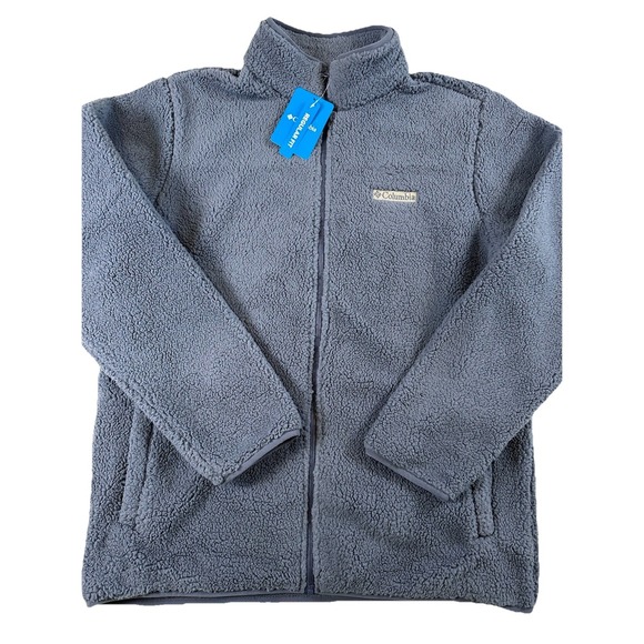 Columbia Other - Columbia Men's Rugged Ridge III Sherpa Full Zip Large NWT Blue‎ Light Blue